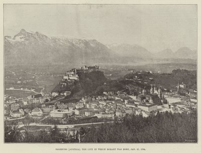 Salzburg (Austria), miasto, w którym urodził się Mozart, 27 stycznia 1756 autorstwa English Photographer