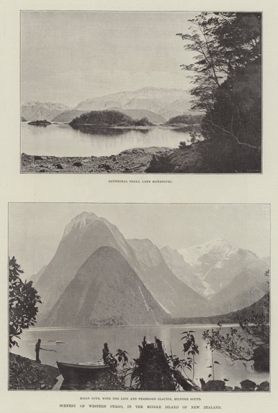 Sceneria Western Otago na środkowej wyspie Nowej Zelandii autorstwa English Photographer