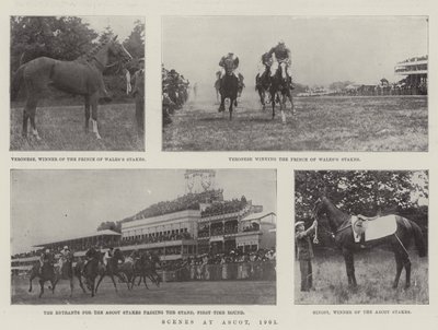 Sceny w Ascot, 1901 autorstwa English Photographer