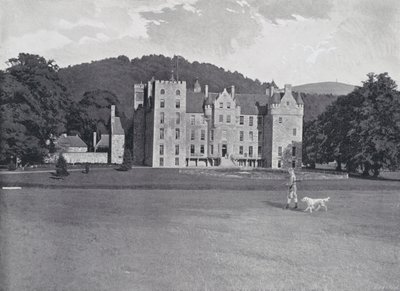 Szkocja: Zamek Aboyne (zdjęcie czarno-białe) autorstwa English Photographer