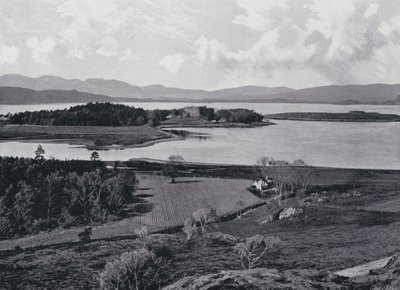 Szkocja: Zamek Dunstaffnage (zdjęcie czarno-białe) autorstwa English Photographer