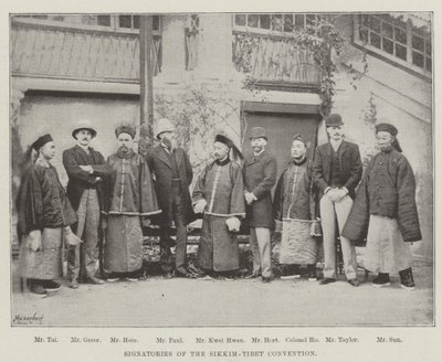 Sygnatariusze Konwencji Sikkimsko-Tybetańskiej autorstwa English Photographer