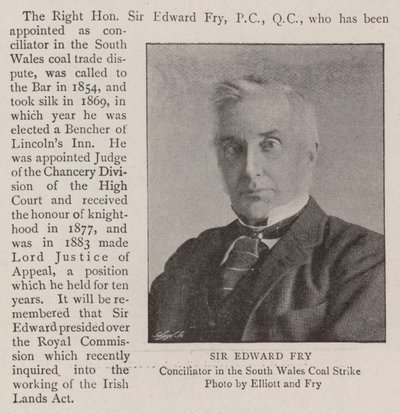 Sir Edward Fry autorstwa English Photographer