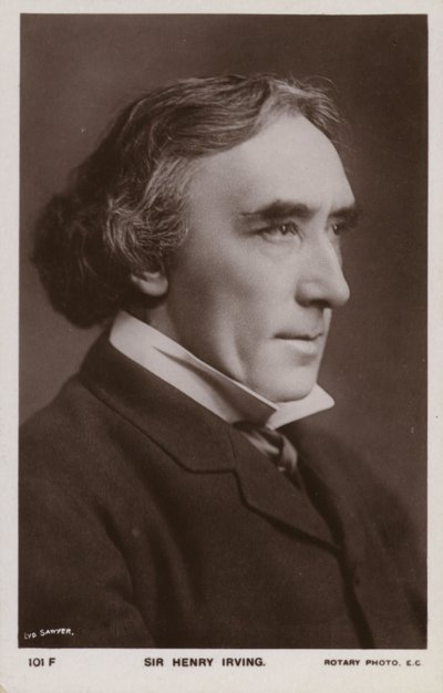 Sir Henry Irving, angielski aktor teatralny autorstwa English Photographer