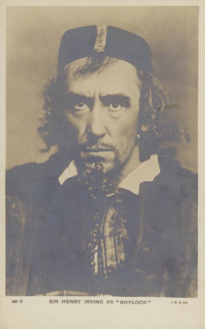 Sir Henry Irving, angielski aktor teatralny autorstwa English Photographer