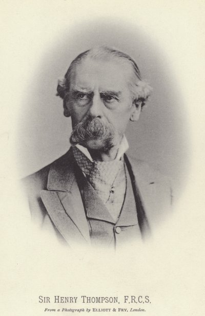 Sir Henry Thompson, FRCS (zdjęcie czarno-białe) autorstwa English Photographer