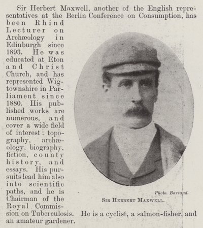 Sir Herbert Maxwell autorstwa English Photographer