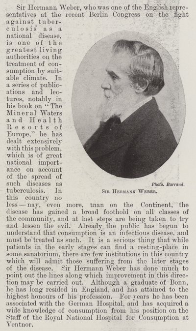 Sir Hermann Weber autorstwa English Photographer