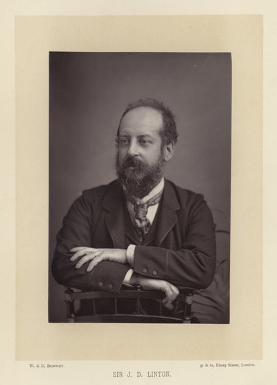 Sir James Dromgole Linton, akwarelista autorstwa English Photographer