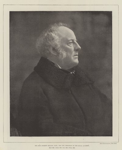 Sir John Everett Millais, Baronet, nowy prezes Akademii Królewskiej autorstwa English Photographer