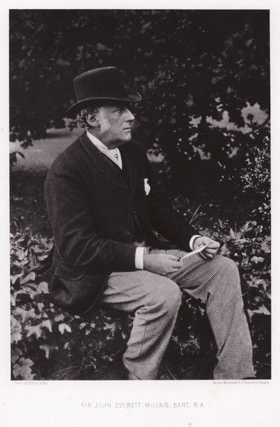 Sir John Everett Millais, angielski artysta autorstwa English Photographer