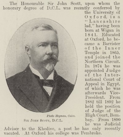 Sir John Scott, DCL autorstwa English Photographer
