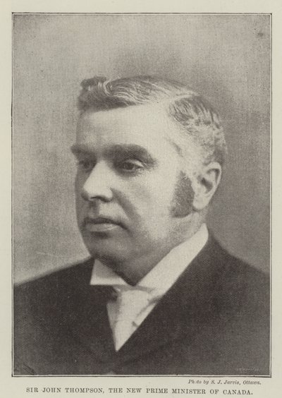 Sir John Thompson, nowy premier Kanady autorstwa English Photographer