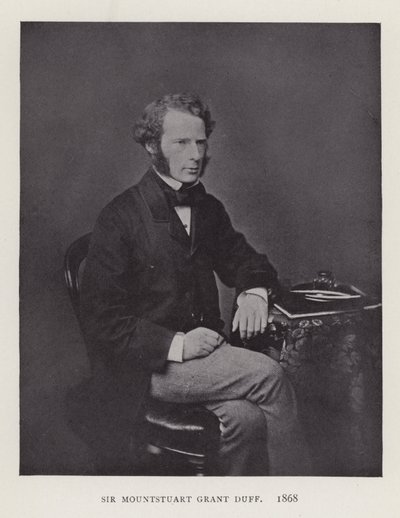 Sir Mountstuart Grant Duff, 1868 r. autorstwa English Photographer