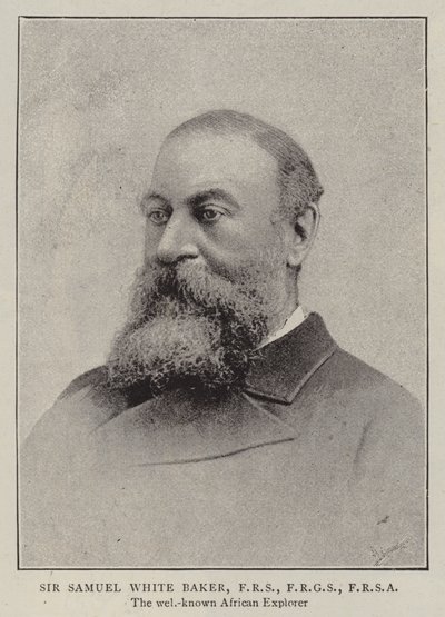 Sir Samuel White Baker, FRS, FRGS, FRSA autorstwa English Photographer