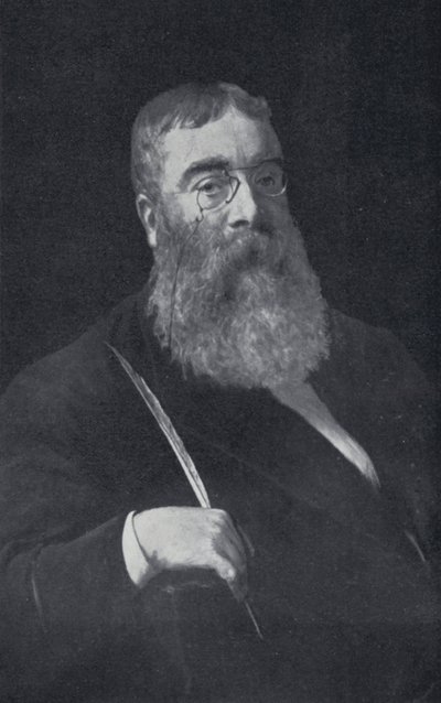 Sir Walter Besant (zdjęcie czarno-białe) autorstwa English Photographer