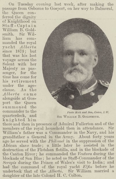 Sir William B Złotnik autorstwa English Photographer
