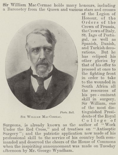 Sir William MacCormac autorstwa English Photographer