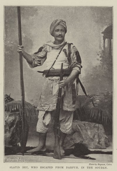 Slatin Bey, który uciekł z Darfuru w Sudanie autorstwa English Photographer