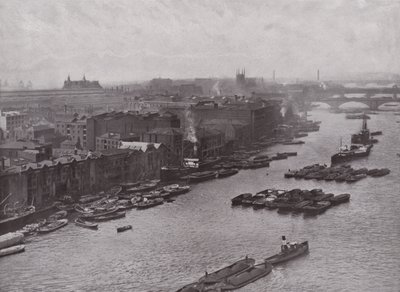 Południowy Brzeg Tamizy, od mostu Tower Bridge autorstwa English Photographer