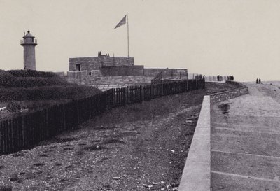 Zamek Southsea (zdjęcie czarno-białe) autorstwa English Photographer
