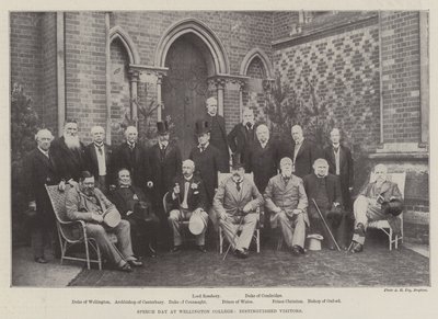 Dzień przemówienia w Wellington College, wybitni goście autorstwa English Photographer