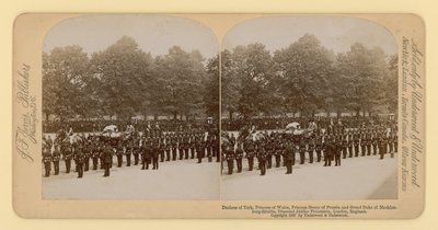 Nadruk stereograficzny Diamentowego Jubileuszu Królowej Wiktorii autorstwa English Photographer