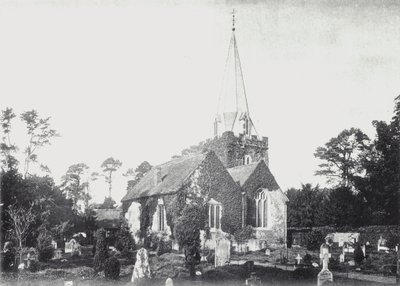 Kościół Stoke Poges (zdjęcie czarno-białe) autorstwa English Photographer