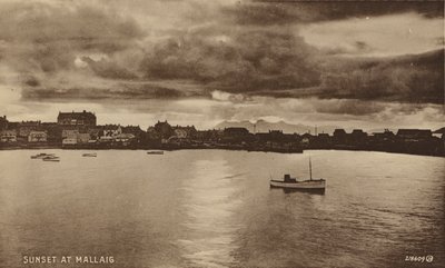 Zachód słońca w Mallaig, Szkocja (zdjęcie czarno-białe) autorstwa English Photographer
