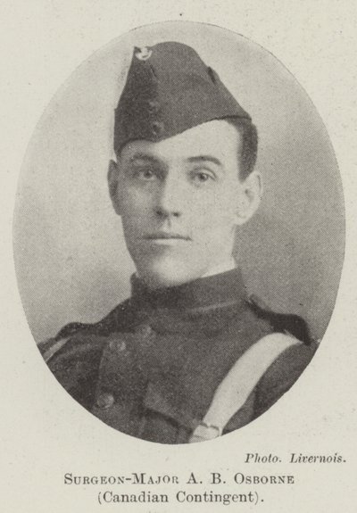 Chirurg-Major AB Osborne, kanadyjski kontyngent autorstwa English Photographer