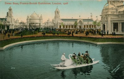 Łódka Łabędzia, wystawa francusko-brytyjska, Londyn, 1908 autorstwa English Photographer