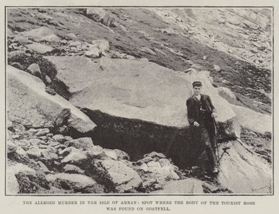 Domniemane morderstwo na wyspie Arran, w miejscu, gdzie na Goatfell znaleziono ciało Turystycznej Róży autorstwa English Photographer