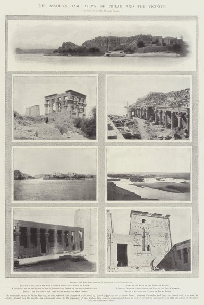Tama Assouan, widoki na Philae i okolice autorstwa English Photographer