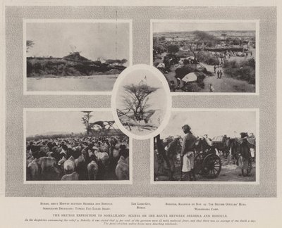 Brytyjska wyprawa do Somalilandu, scena na trasie między Berberą a Bohotle autorstwa English Photographer