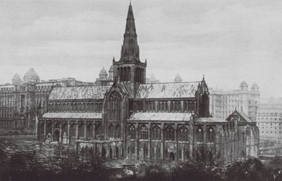 Katedra, Glasgow (zdjęcie czarno-białe) autorstwa English Photographer