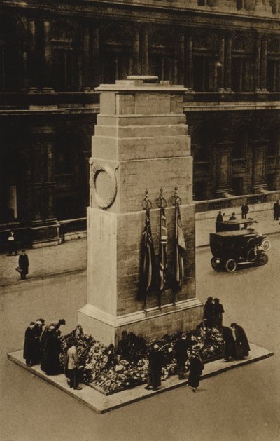 Cenotaf, Whitehall, Londyn (zdjęcie czarno-białe) autorstwa English Photographer