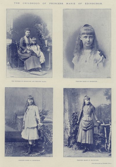 Dzieciństwo księżniczki Marie z Edynburga autorstwa English Photographer