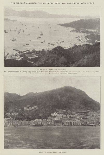 Pytanie chińskie, widoki Wiktorii, stolicy Hong-Kongu autorstwa English Photographer