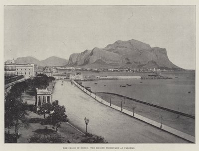 Kryzys na Sycylii, promenada morska w Palermo autorstwa English Photographer