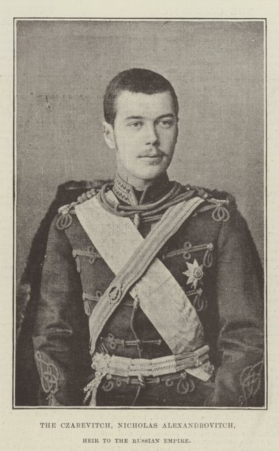carewicz Mikołaj Aleksandrowicz, następca cesarstwa rosyjskiego autorstwa English Photographer