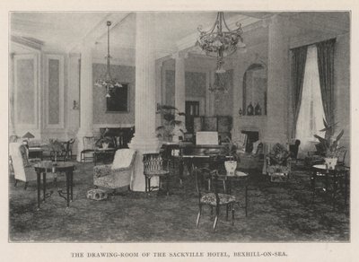 Salon w hotelu Sackville, Bexhill-on-Sea autorstwa English Photographer