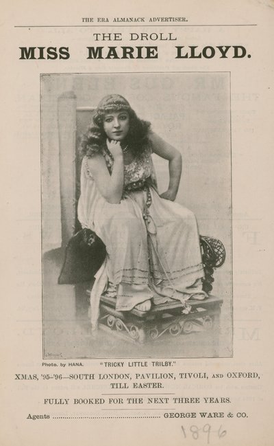 The Droll Miss Marie Lloyd autorstwa English Photographer