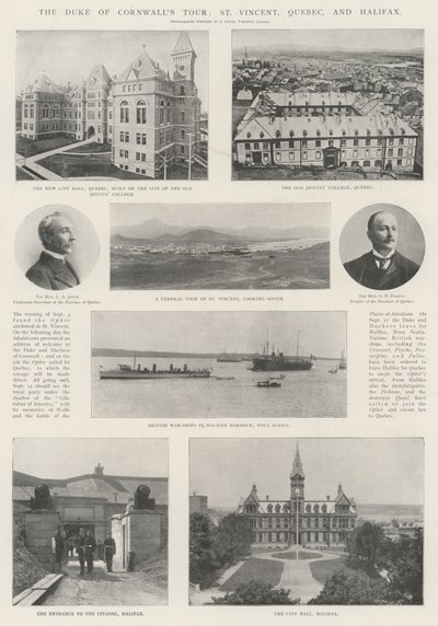 Wycieczka po Duke of Cornwalls, St Vincent, Quebec i Halifax autorstwa English Photographer