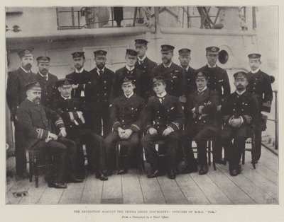 Wyprawa przeciwko Powstańcom Sierra Leone, oficerom HMS Fox autorstwa English Photographer