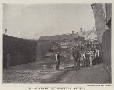 Nadzwyczajne osiadanie ziemi w Northwich autorstwa English Photographer
