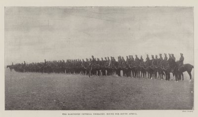 Imperialny Yeomanry z Hampshire, zmierzający do Republiki Południowej Afryki autorstwa English Photographer