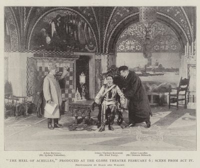 Pięta Achillesa, wyprodukowana w Globe Theatre 6 lutego, Scena z IV aktu autorstwa English Photographer