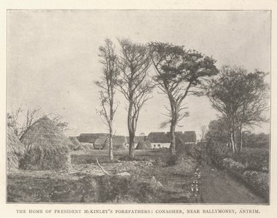 Dom przodków prezydenta McKinleya, Conagher, niedaleko Ballymoney, Antrim autorstwa English Photographer