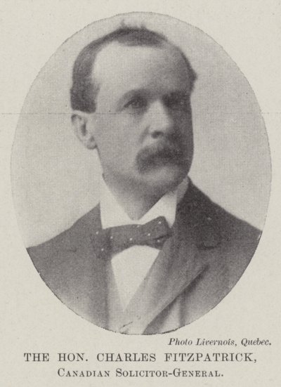 Szanowny Charles Fitzpatrick, kanadyjski prawnik generalny autorstwa English Photographer