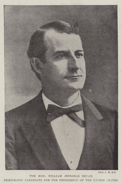 Szanowny William Jennings Bryan, Demokratyczny Kandydat na Prezydenta Stanów Zjednoczonych autorstwa English Photographer